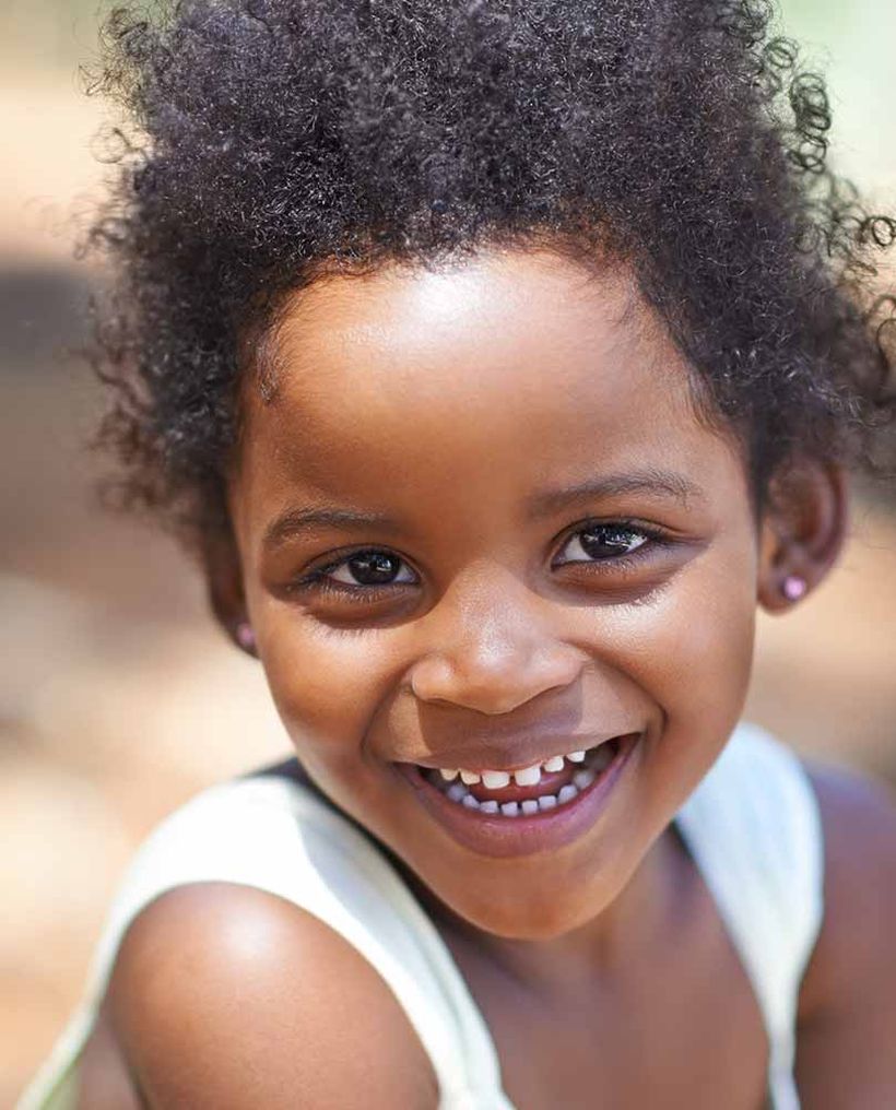 A smiling little girl
